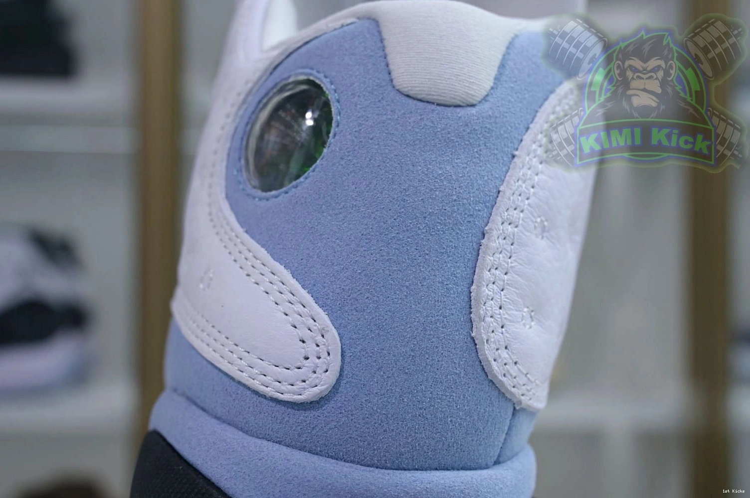 1st Kicks Shoes 13“Blue Kimikick Air TopPick Grey” 1907 Jordan 1205